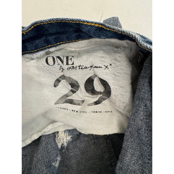 Women’s One Teaspoon Denim Jean Cut Off Shorts Size 29 Roller Bandits - Picture 5 of 7